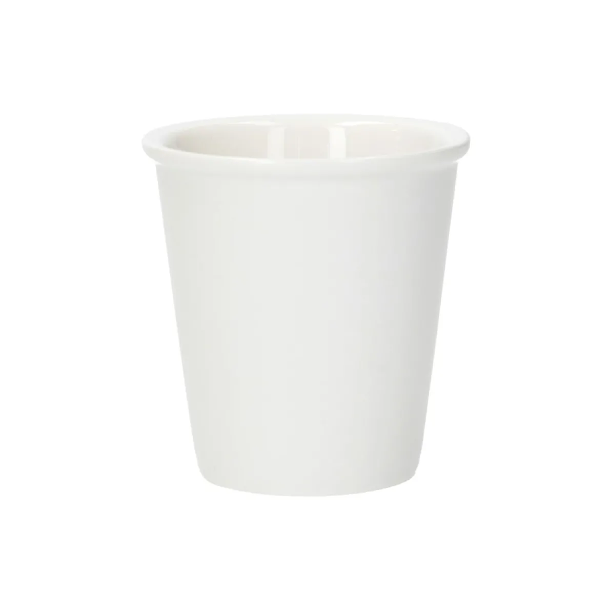 Beker met randje, porselein, Ø7 X 7,5 cm