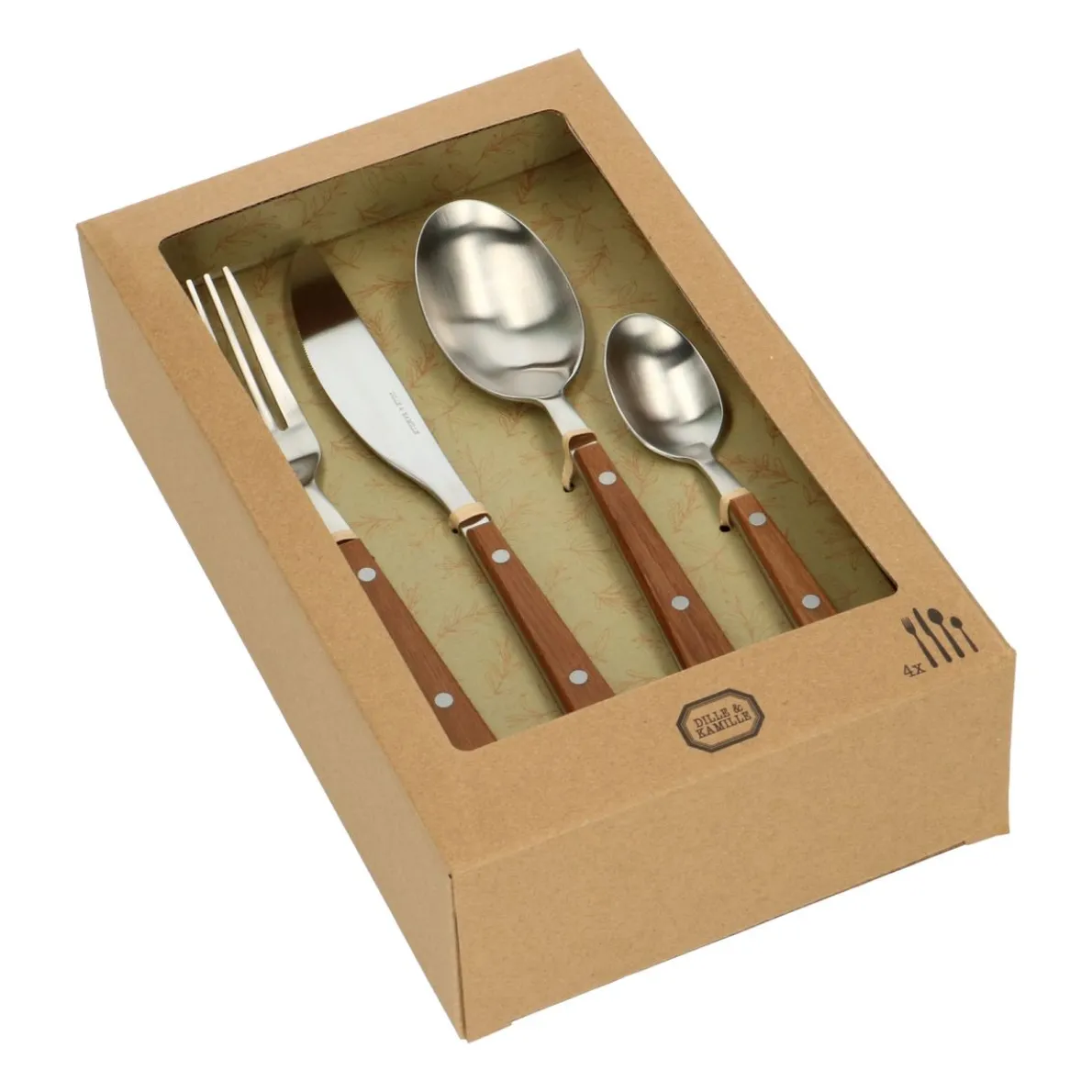 Bestekset 'Bistro', rvs, 16-delig