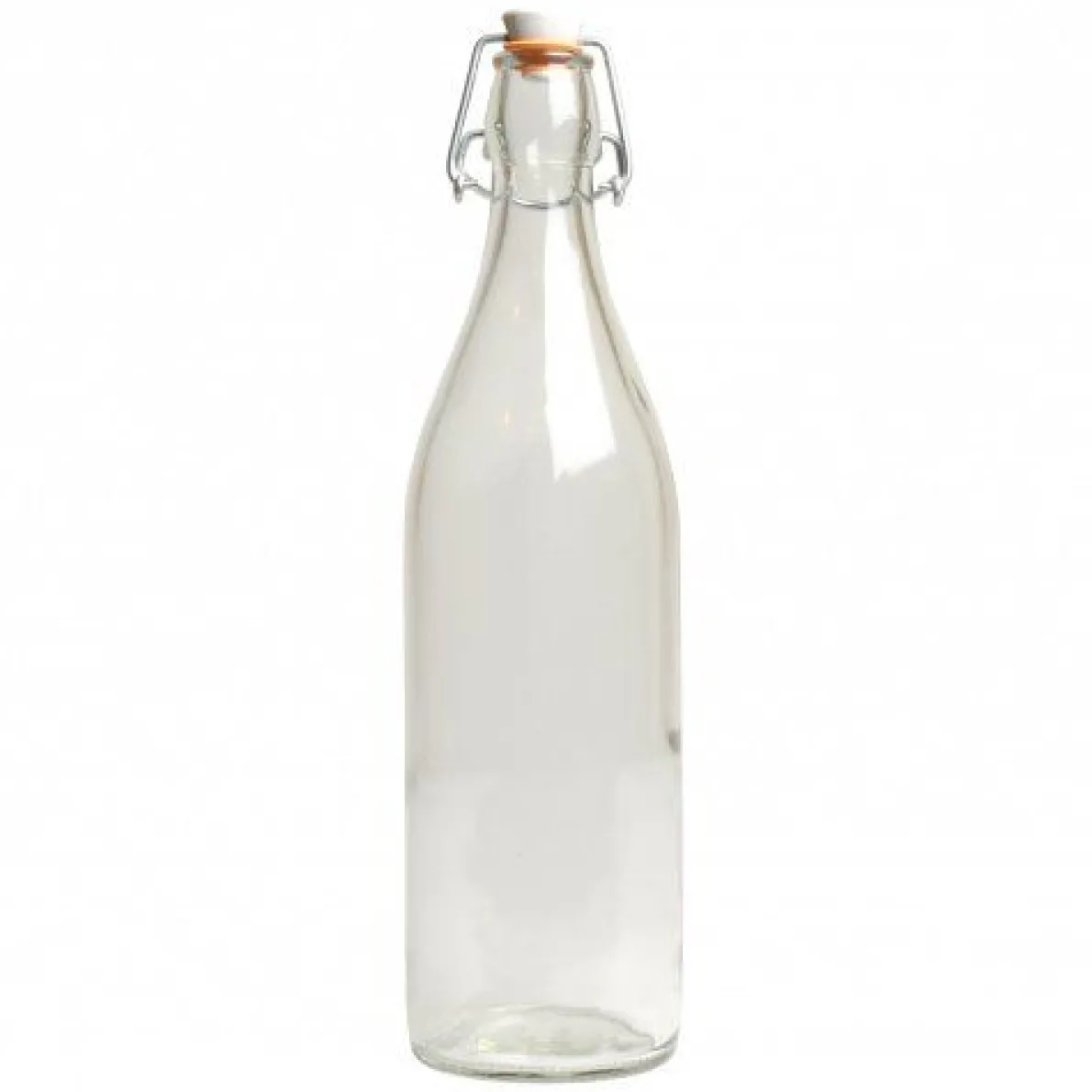 Beugelfles, glas, 1 l
