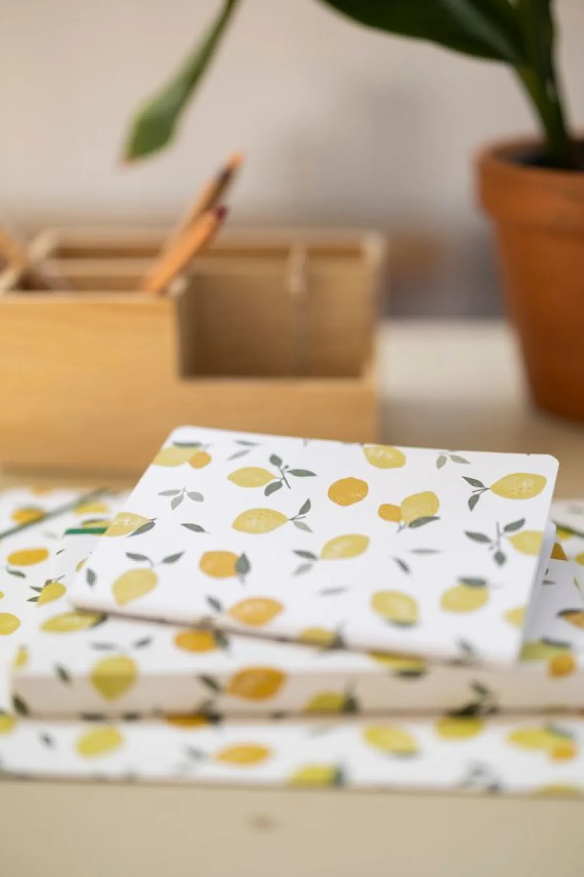 Bewaarmap, citroenen, A4