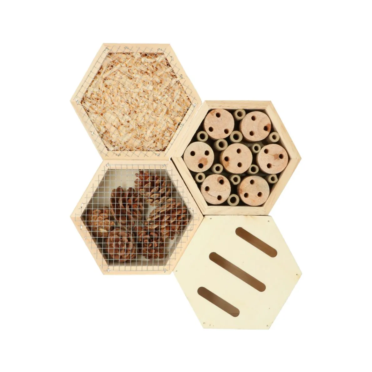 Bijenkast, zeshoekig, stapelbaar