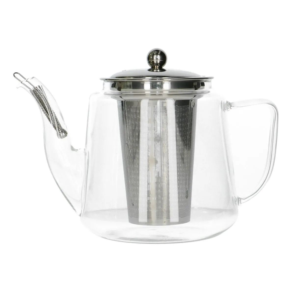 Blaadjesvanger/antidrup voor theepot, rvs