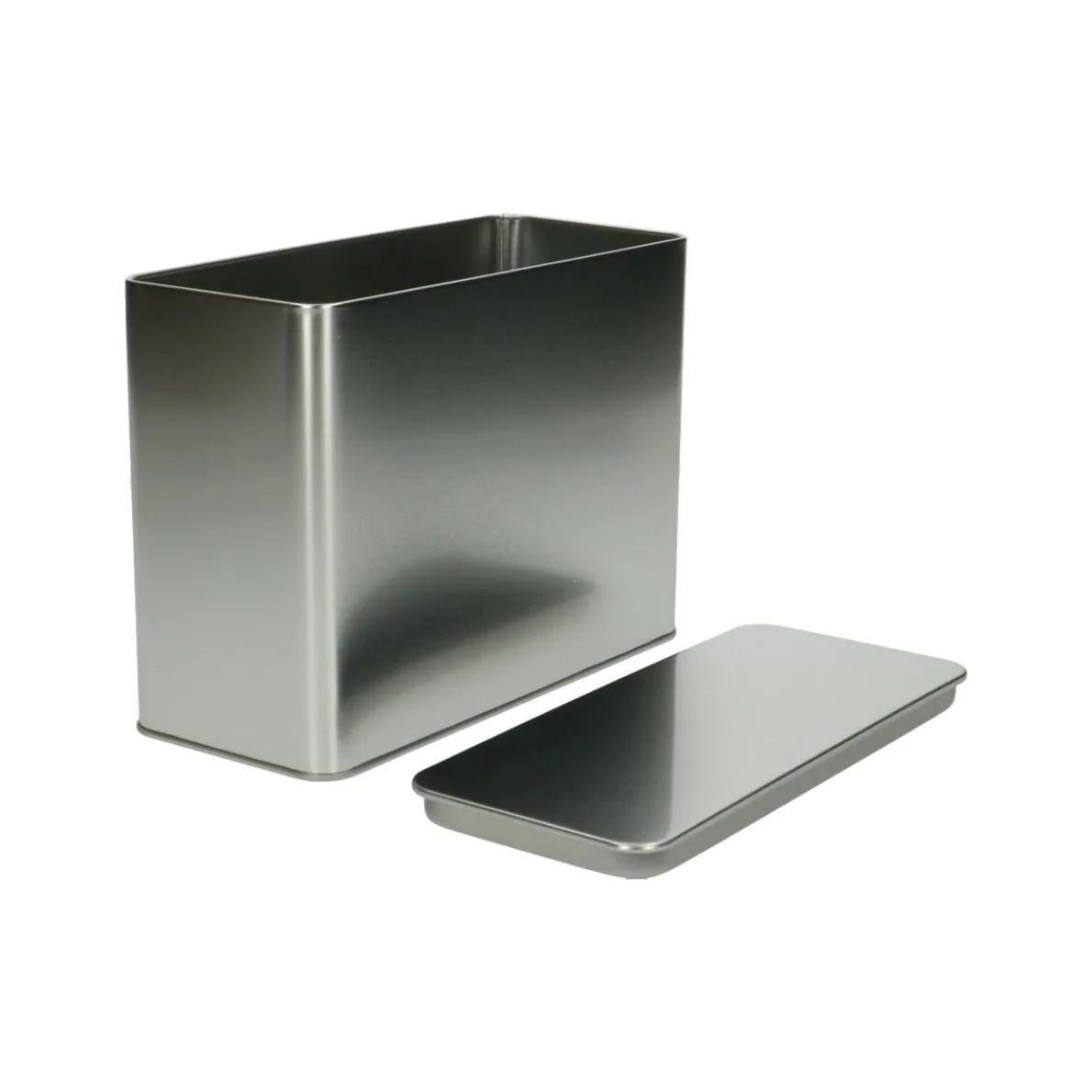 Blik voor crackers, tin, luchtdicht 10 x 14 cm