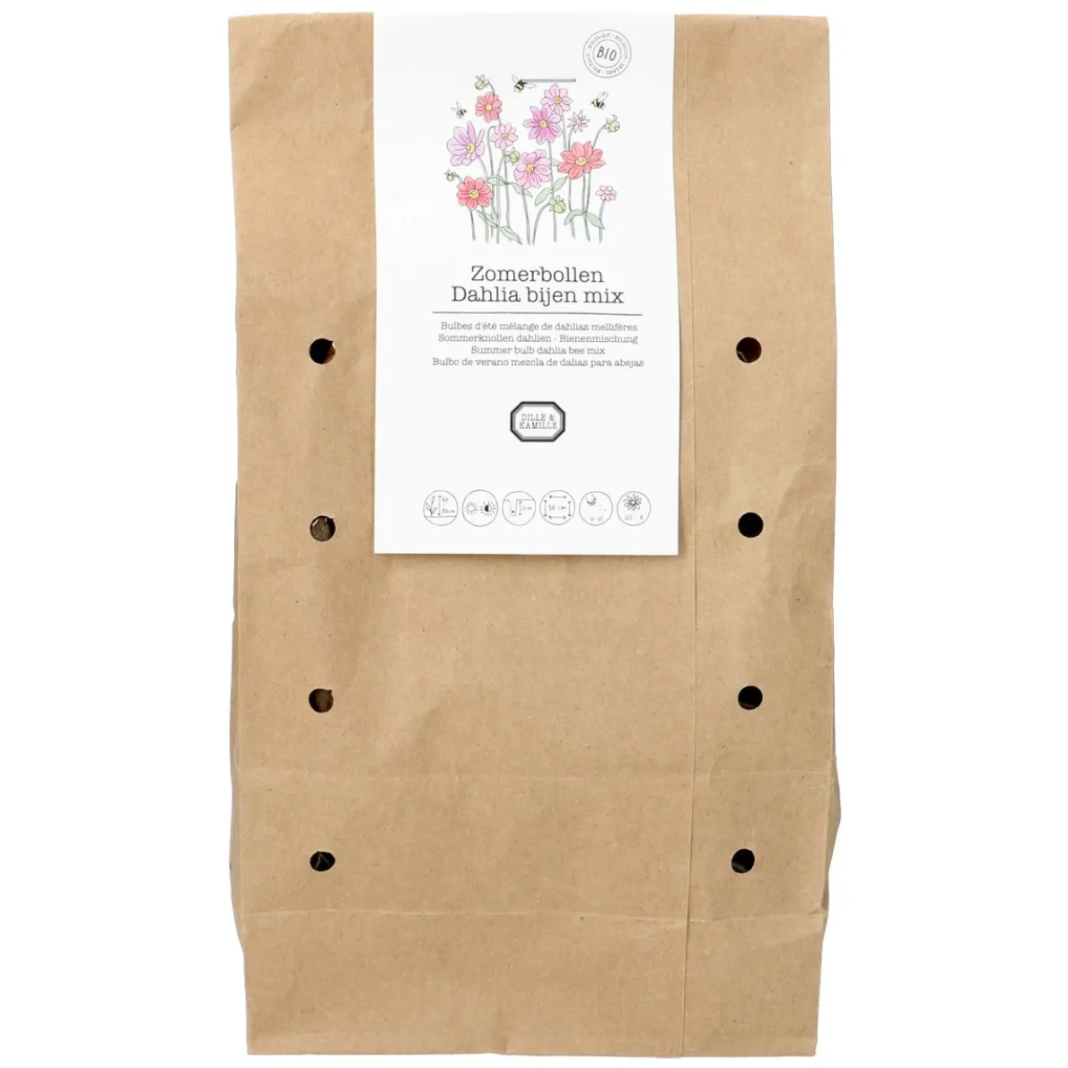 Bloembollen dahlia bijen mix, 3 stuks