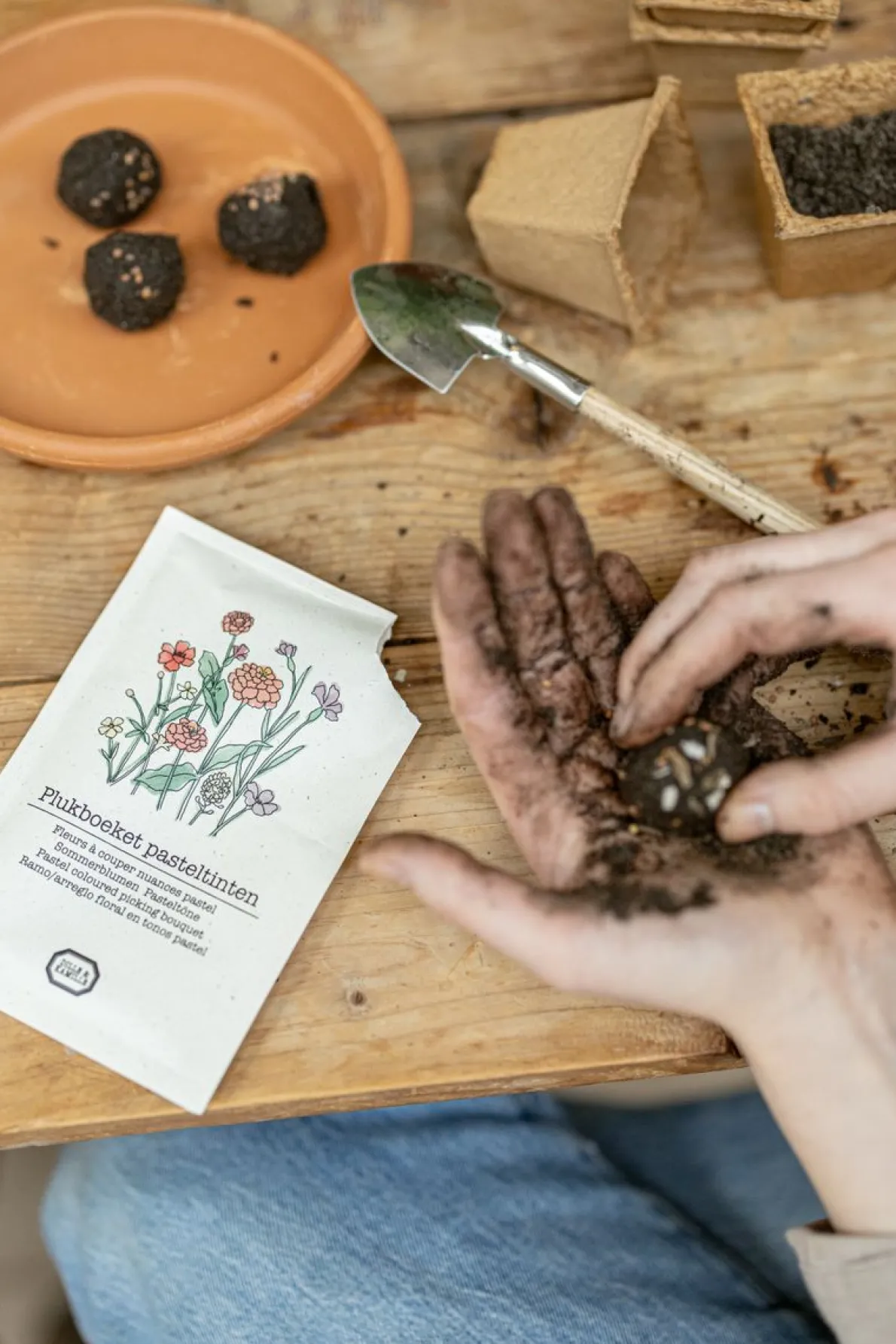 Bloemenzaden, plukboeket, pastel, 3 g