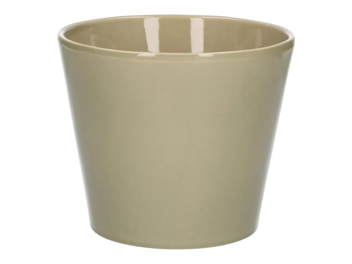 Bloempot, aardewerk, zachtgroen, Ø 15,5 cm