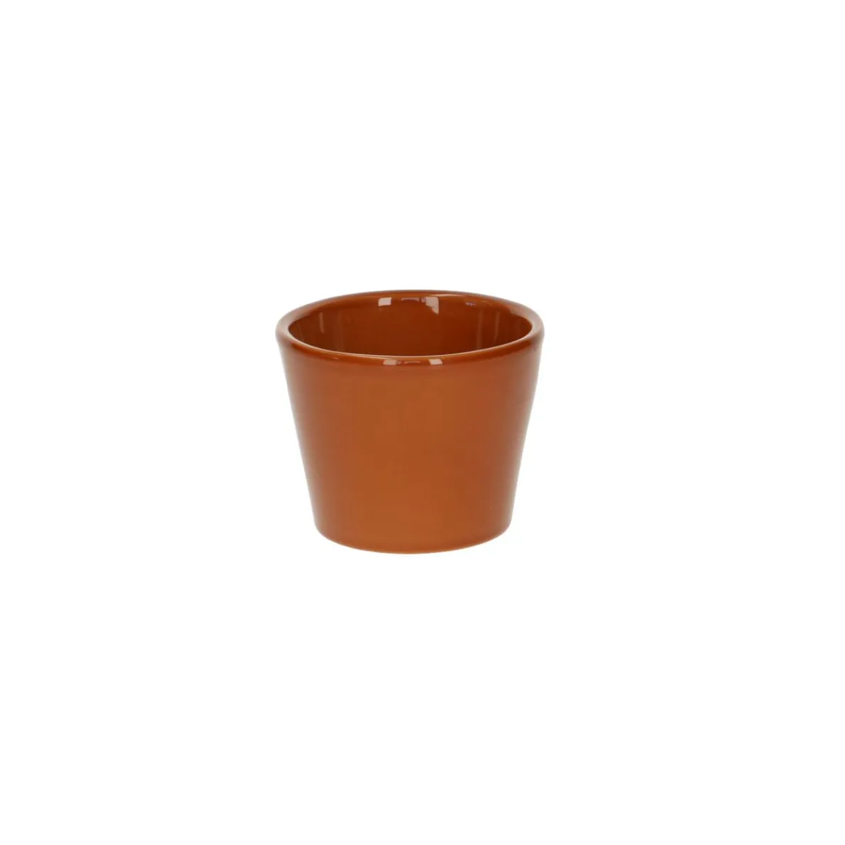 Bloempot, aardewerk, terracotta kleur, Ø7 cm