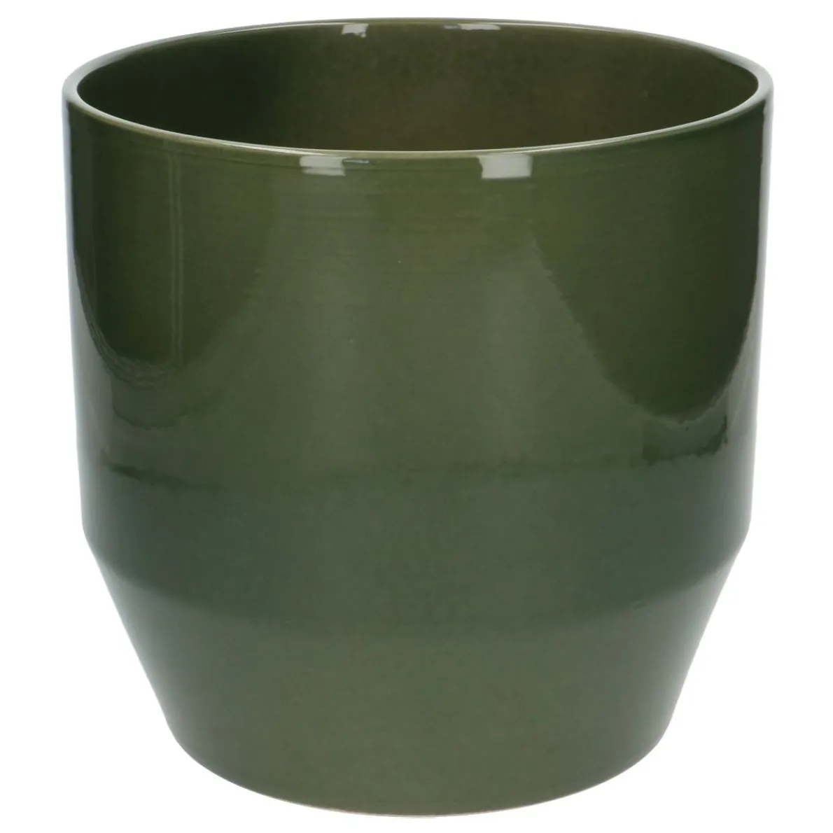 Bloempot, aardewerk, donkergroen, Ø 23 cm