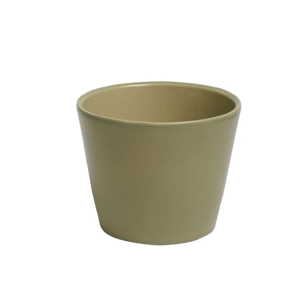 Bloempot, aardewerk, zachtgroen, Ø 12 cm