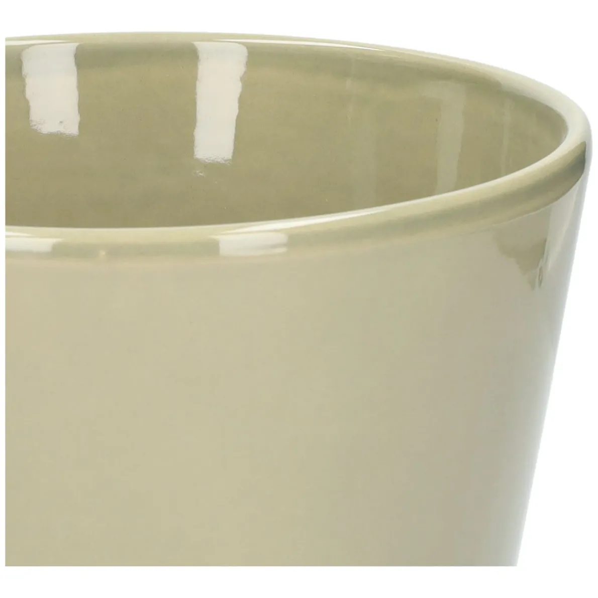 Bloempot, aardewerk, zachtgroen, Ø 17,5 cm