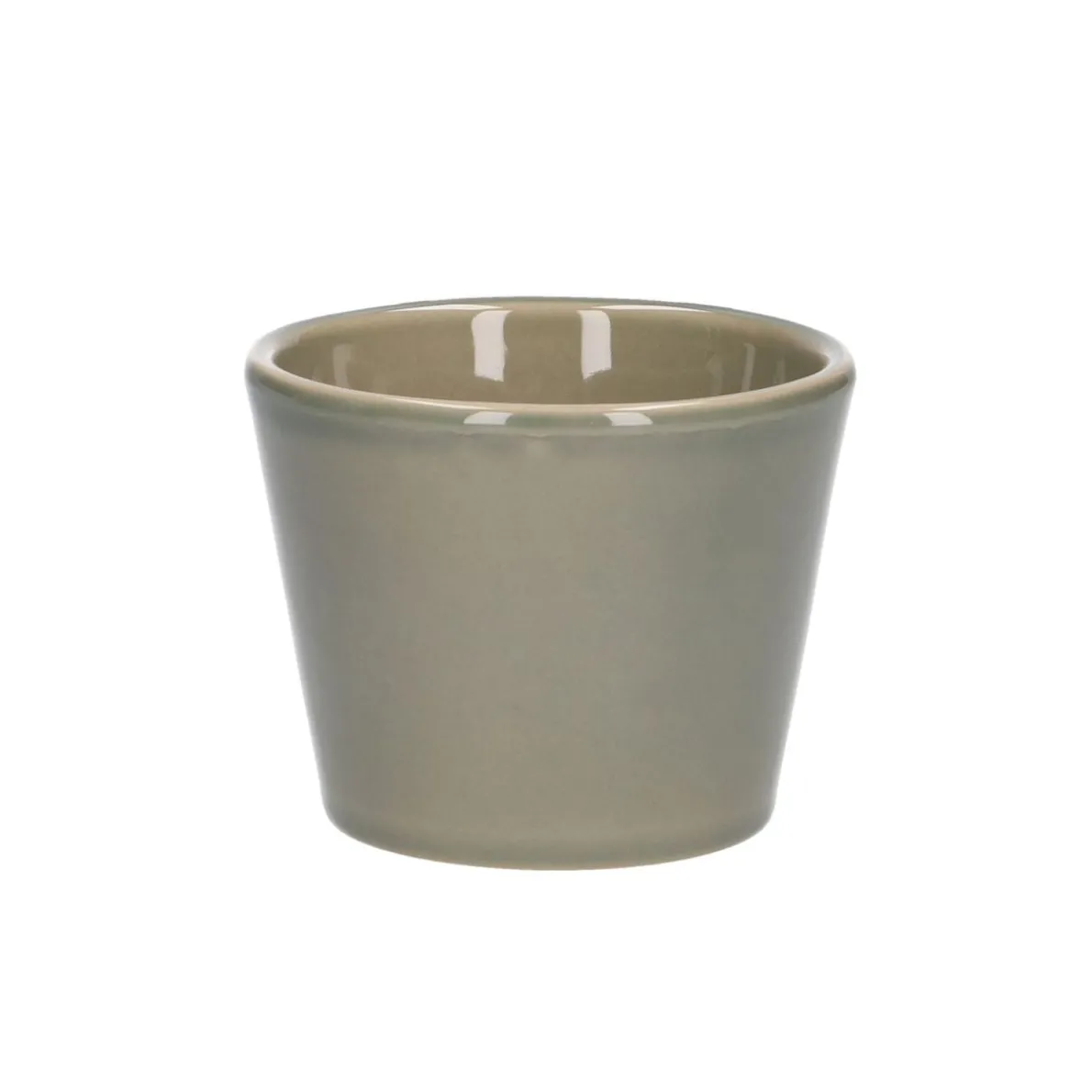 Bloempot, aardewerk, zachtgroen, Ø 7 cm