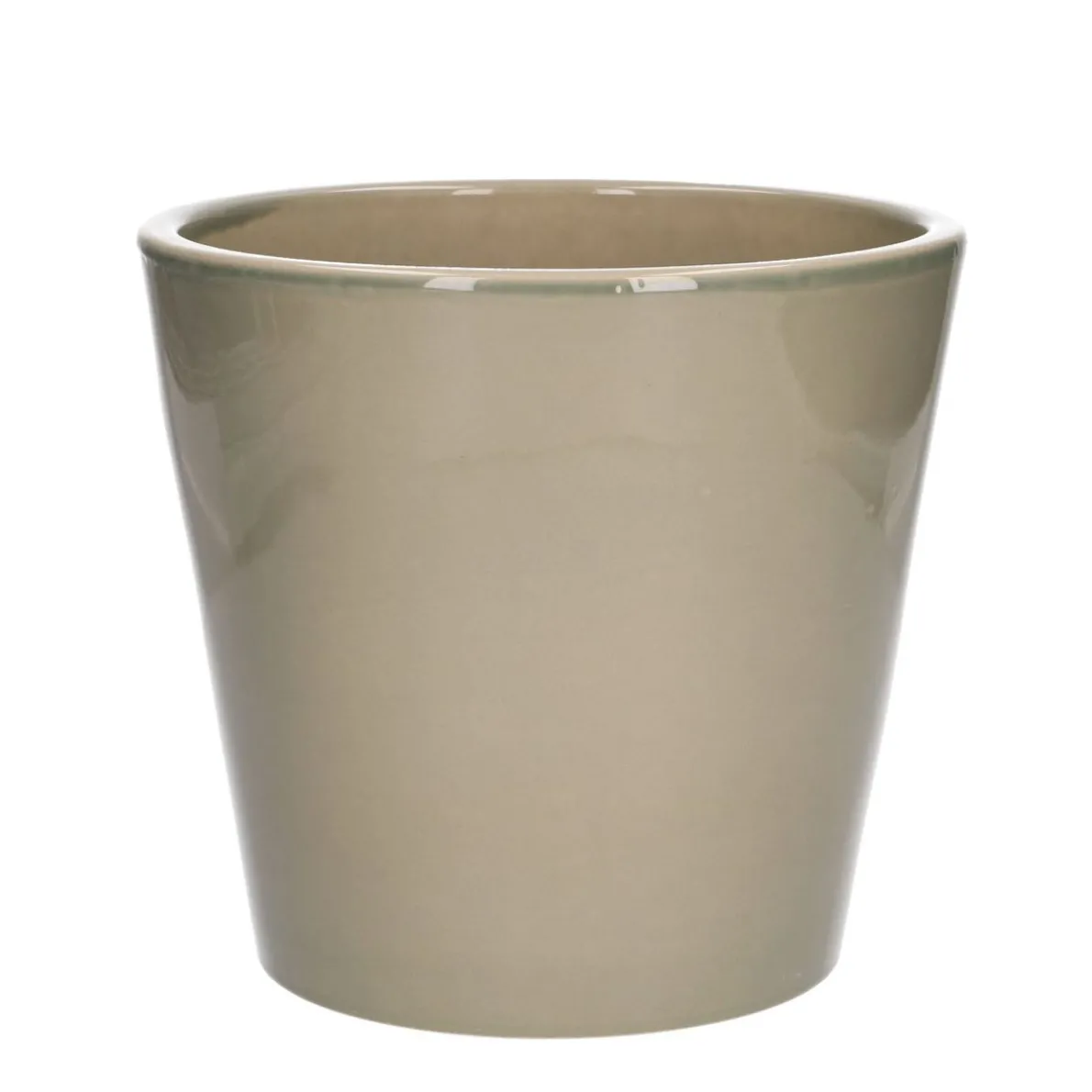 Bloempot, aardewerk, zachtgroen, Ø 20 cm