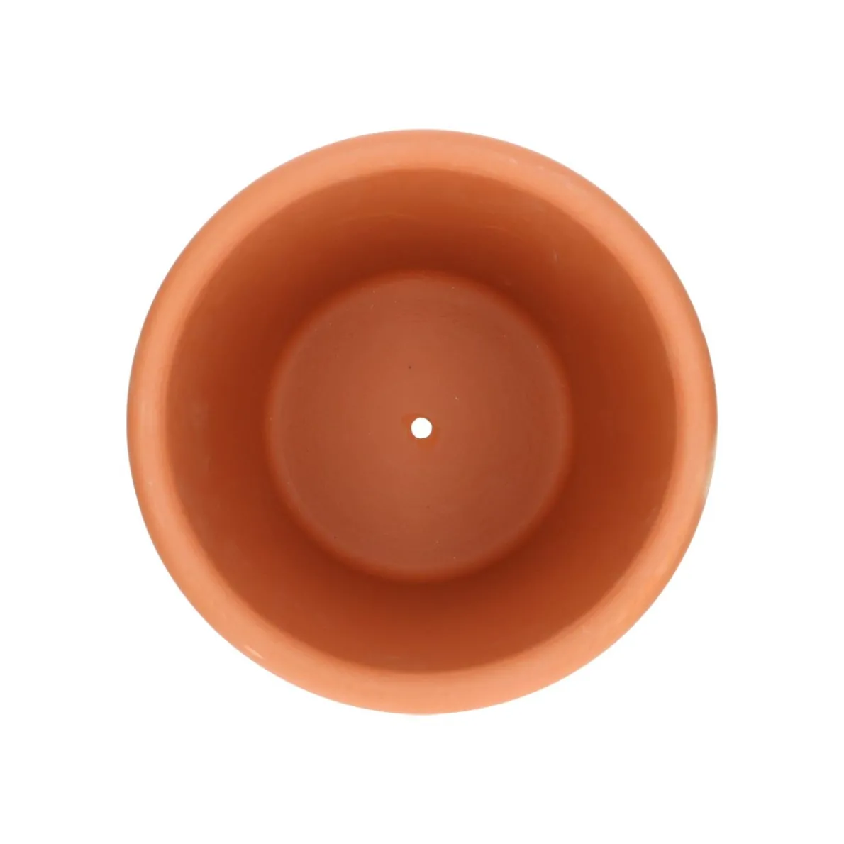 Bloempot ronde rand, donker terracotta, ø 23 cm