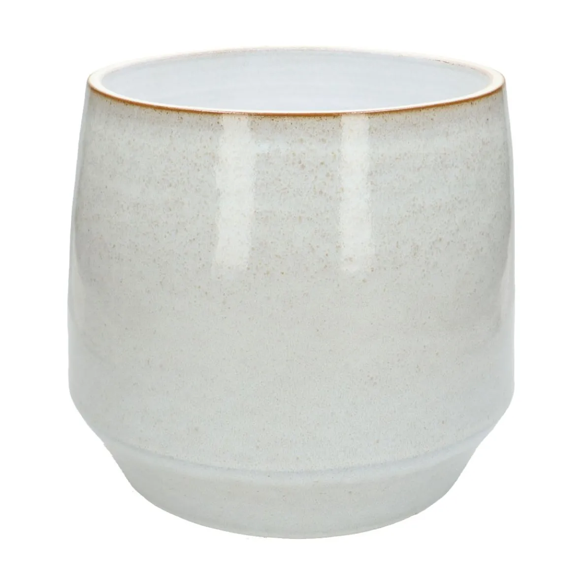 Bloempot, steengoed, wit, Ø 26 cm