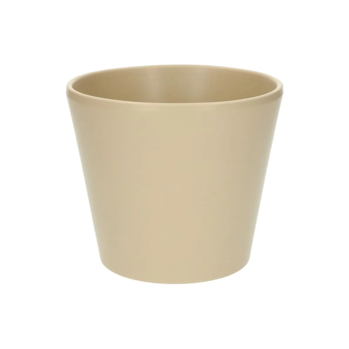 Bloempot 'taps', aardewerk, kiezelgrijs, ø15,5 cm