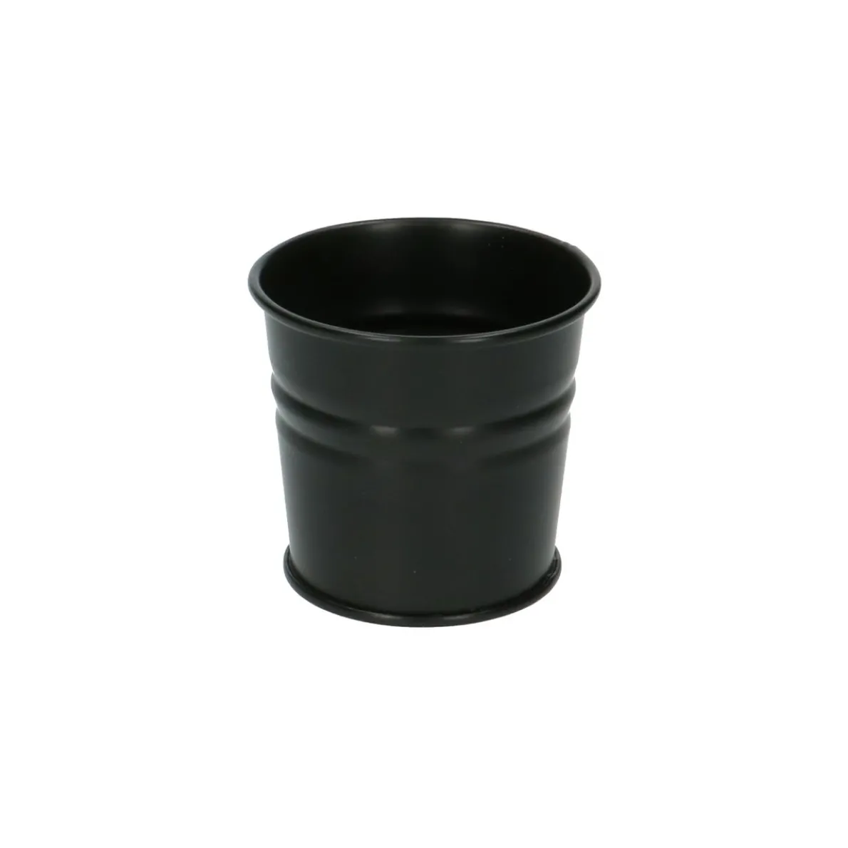 Bloempot, zink, mat zwart, Ø 7 cm
