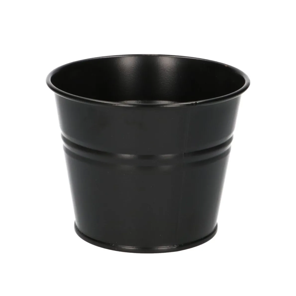 Bloempot, zink, mat zwart, Ø 14 cm