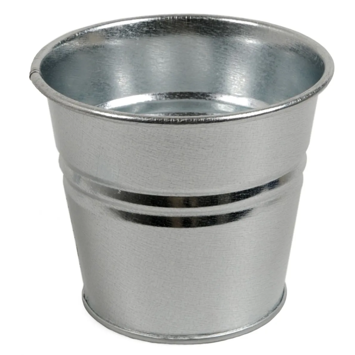 Bloempot, zink, naturel, Ø 17 cm