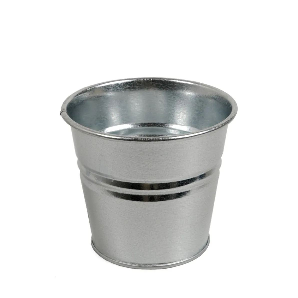 Bloempot, zink, naturel, Ø 11 cm