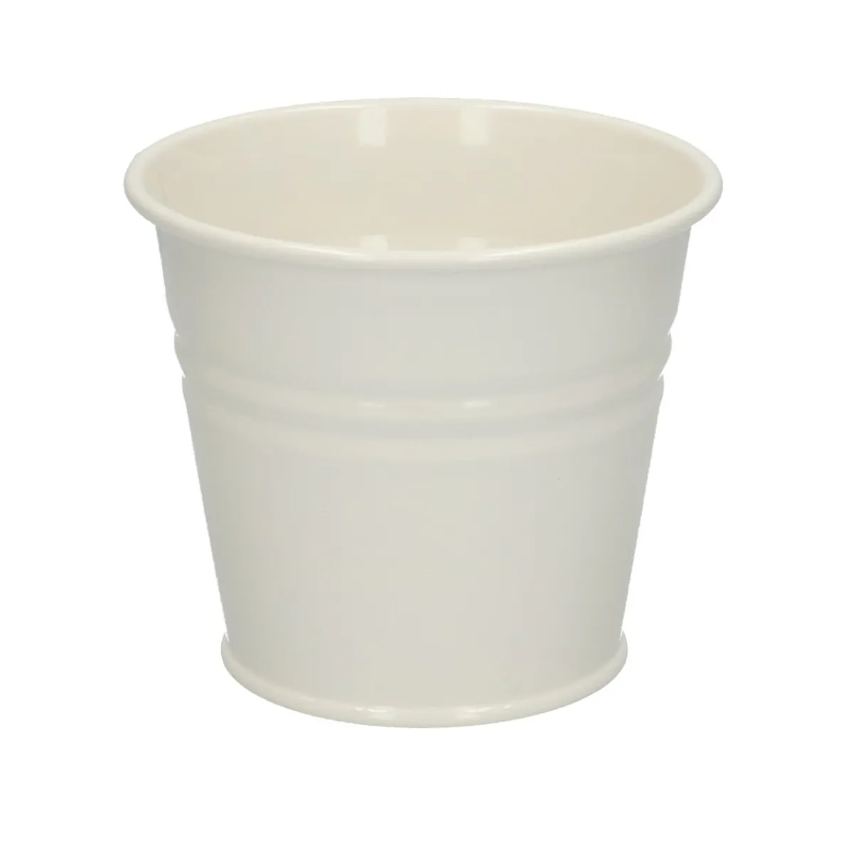 Bloempot, zink, offwhite, Ø 11 cm