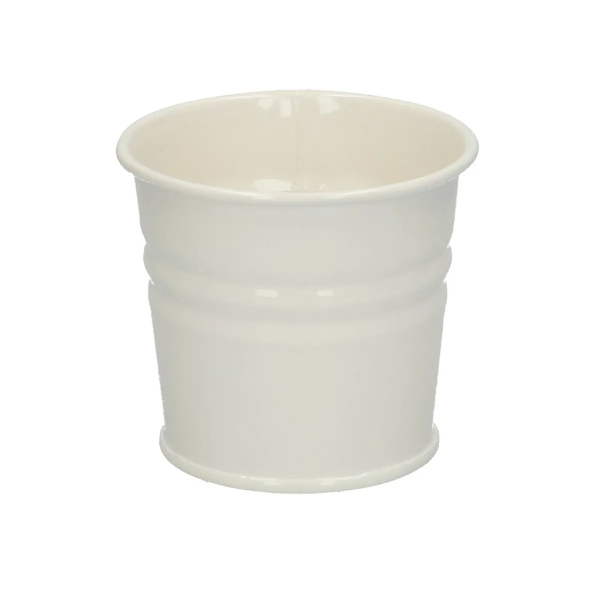 Bloempot, zink, offwhite, Ø 7 cm