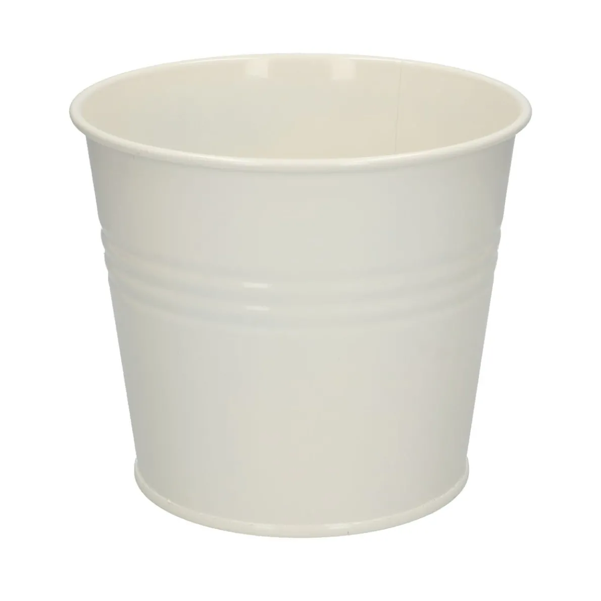 Bloempot, zink, offwhite, Ø 17 cm