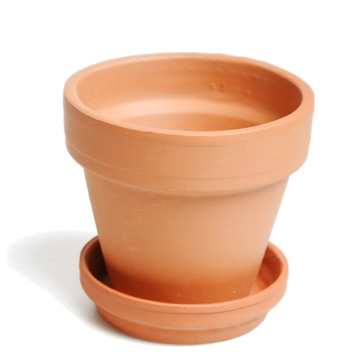 Bloempotschotel, terracotta, Ø 17 cm