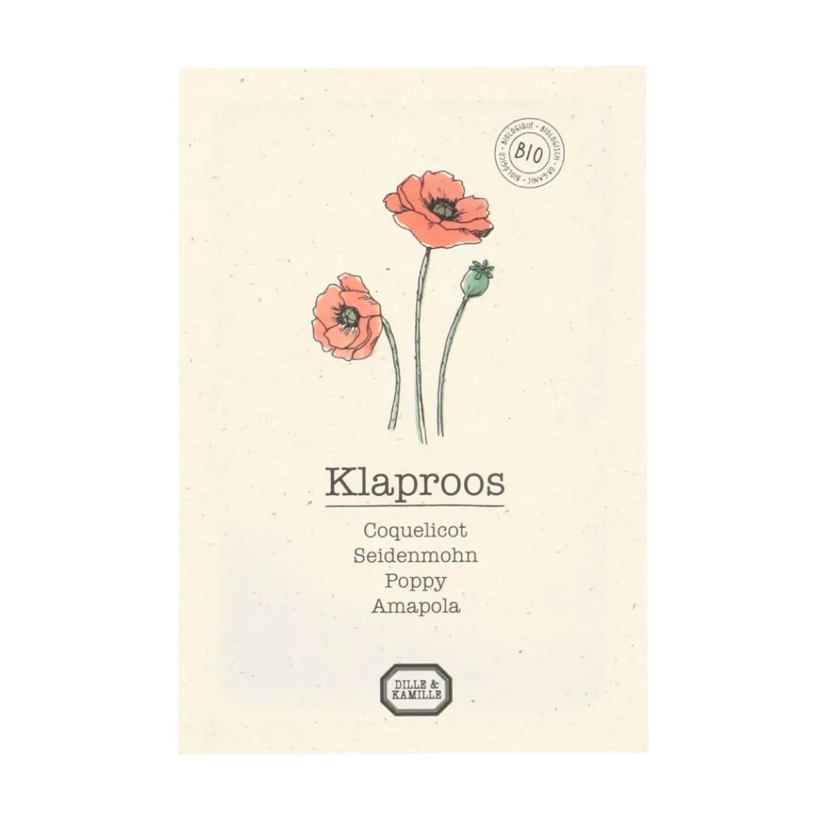 Bloemzaden, biologisch, klaproos, 0.5 gr, 0.5 g
