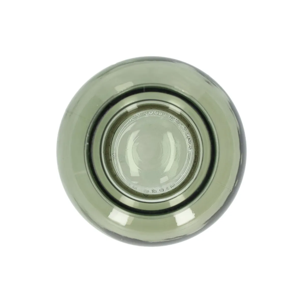 Bolvormige vaas, gerecycled glas, groen, Ø14,2 cm