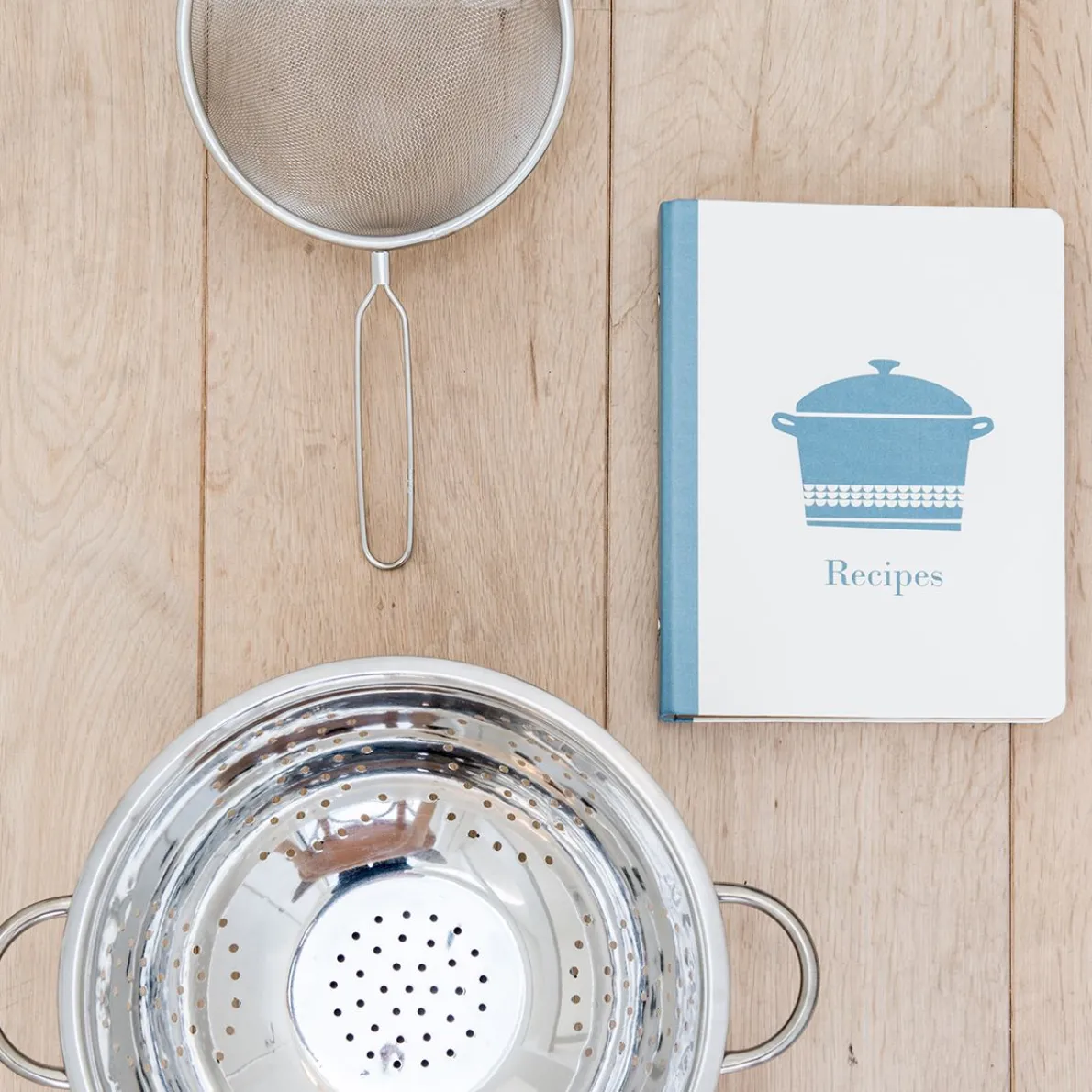 Bolzeef met steel, roestvrij staal, Ø 25 cm