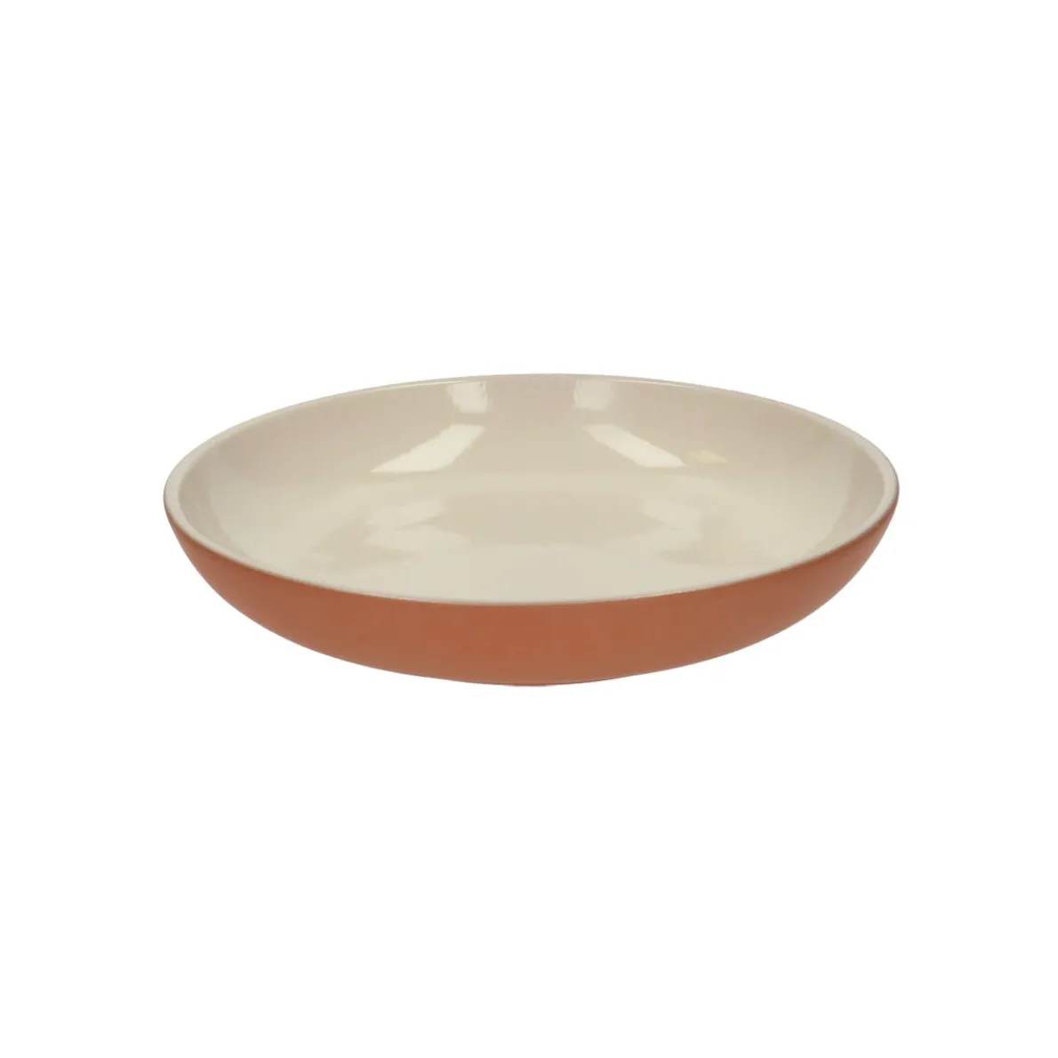 Bord diep kiezel, terracotta, ø 23 cm