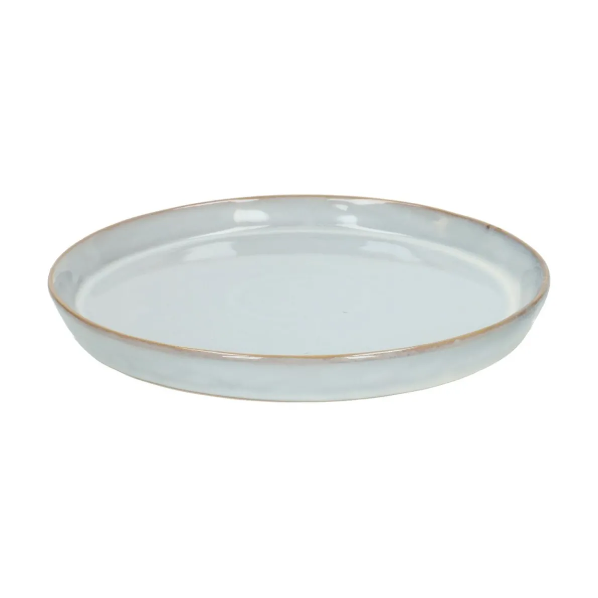 Bord, steengoed, grijs reactieve glazuur, Ø 20,5 cm