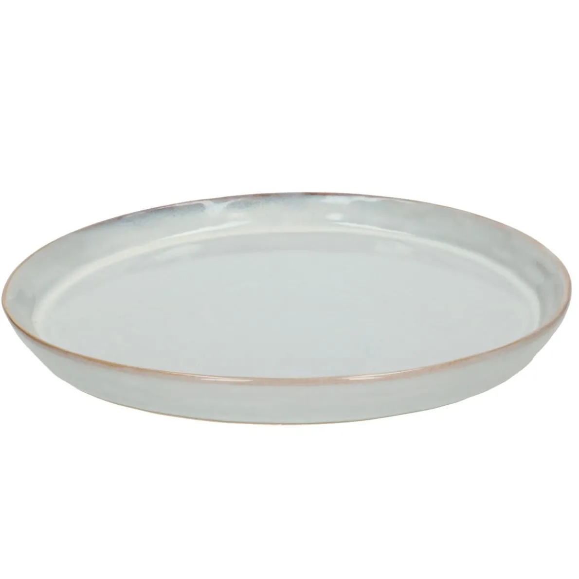 Bord, steengoed, grijs reactieve glazuur, Ø 26 cm