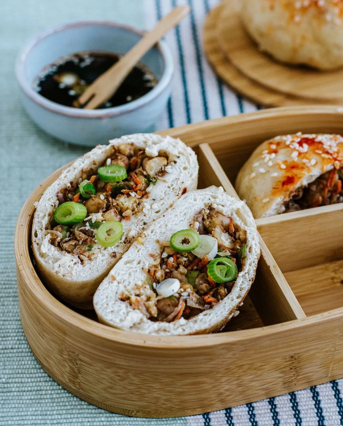 Brooddoos, Bento box, bamboe