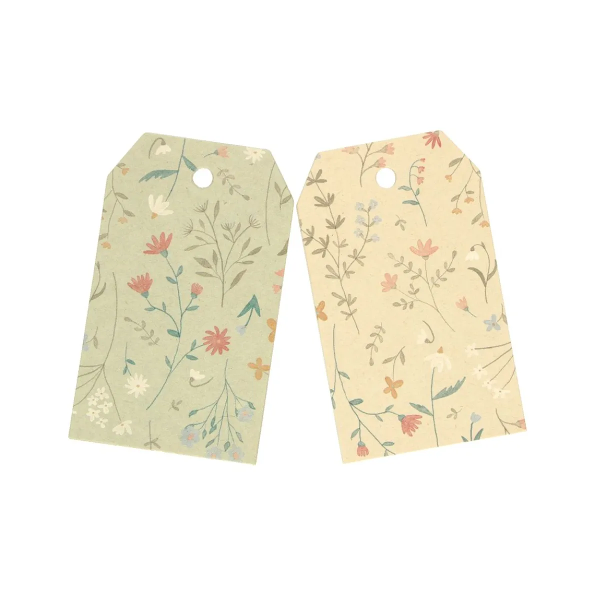 Cadeaulabels, bloemen