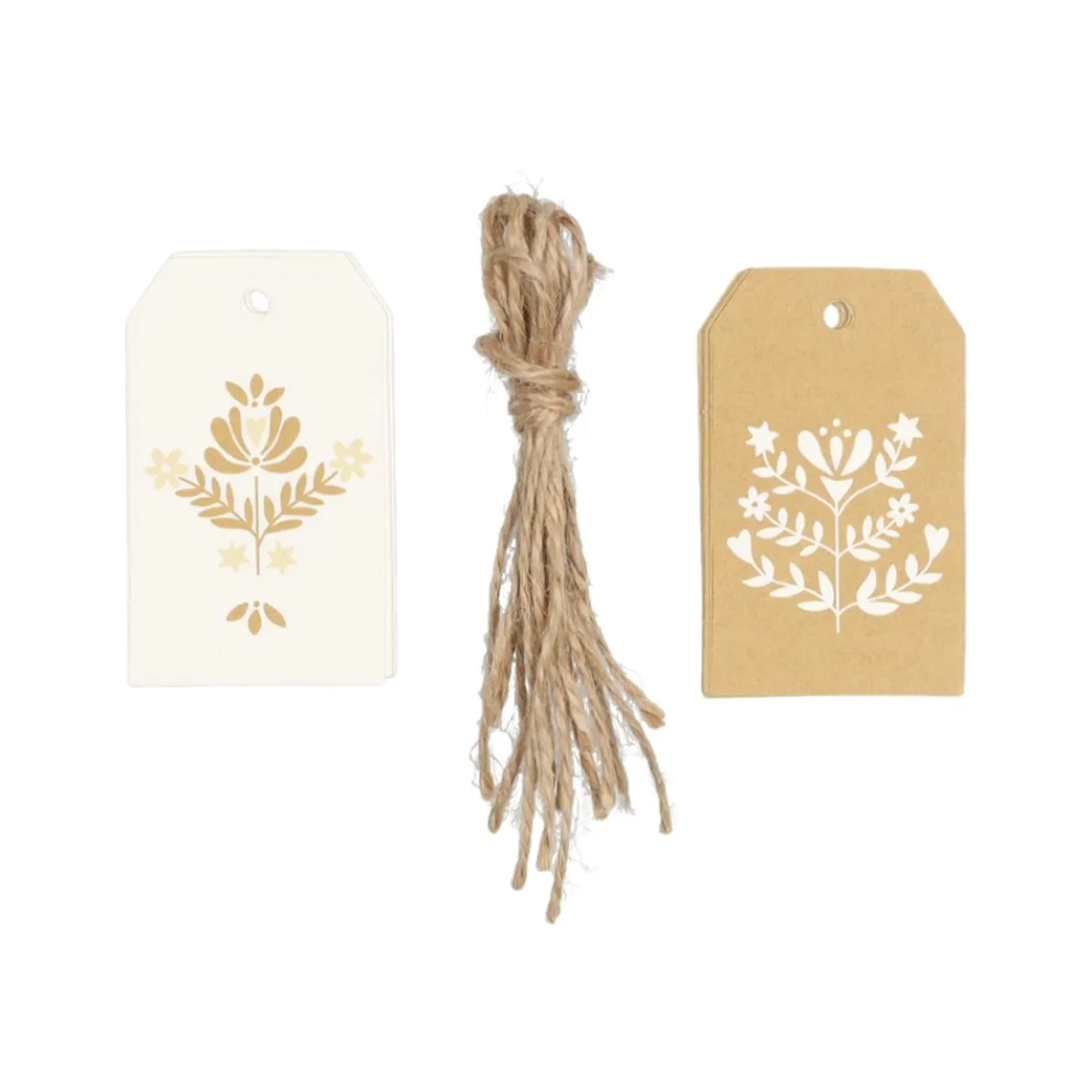 Cadeaulabels, decoratief, papier, 10 stuks