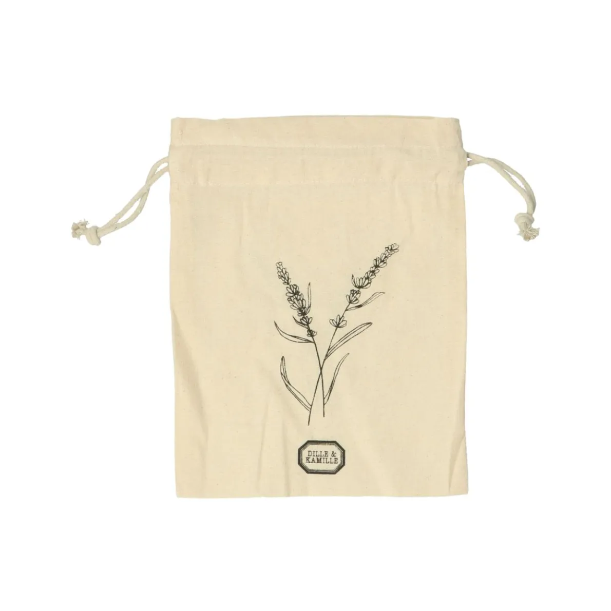 Cadeauzakje lavendel, bio-katoen, 19 x 22 cm