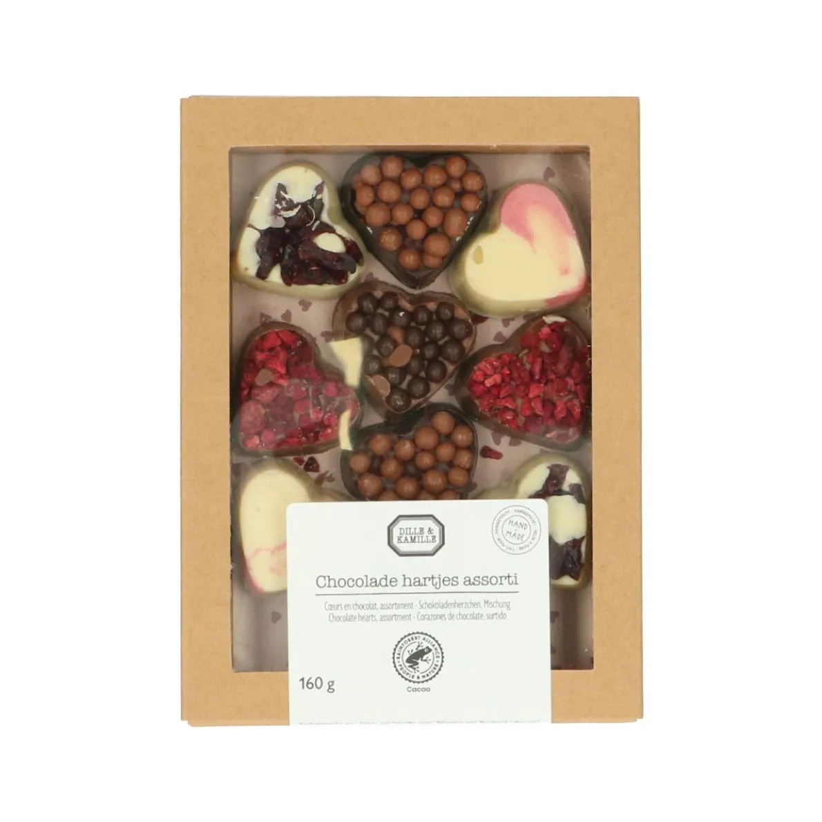 Chocolade hartjes, 160 g