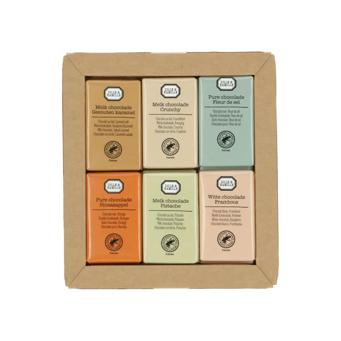 Chocolade mini assortiment, 9 gram (12 stuks)