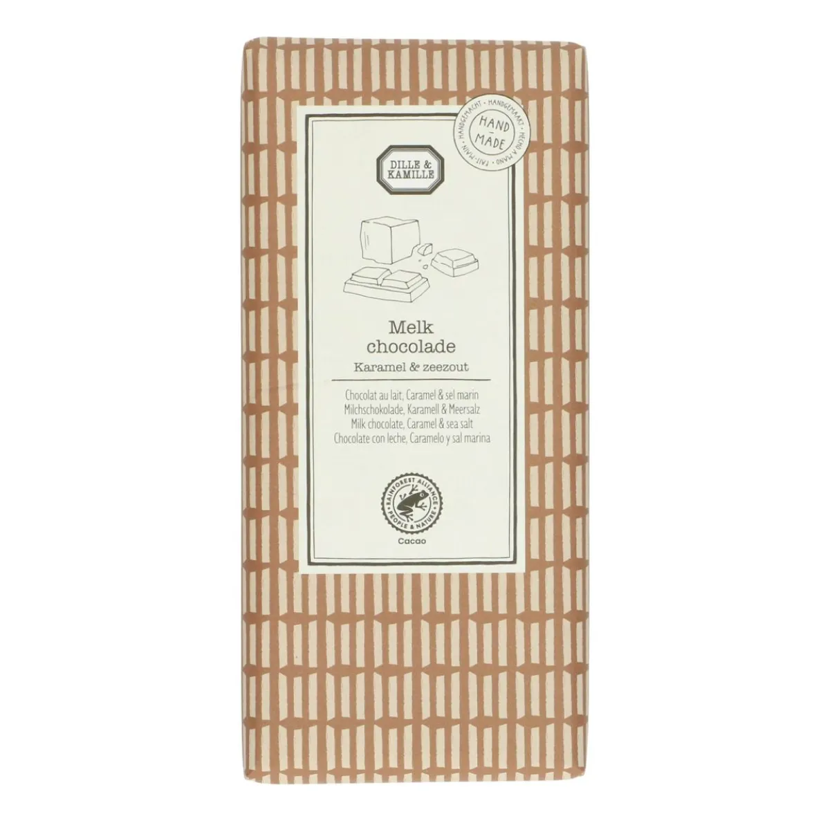 Chocoladetablet, melk, karamel & zeezout, 130 g