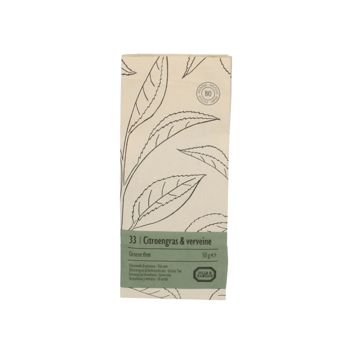 Citroengras & verveine, Groene thee, biologisch, 50 g
