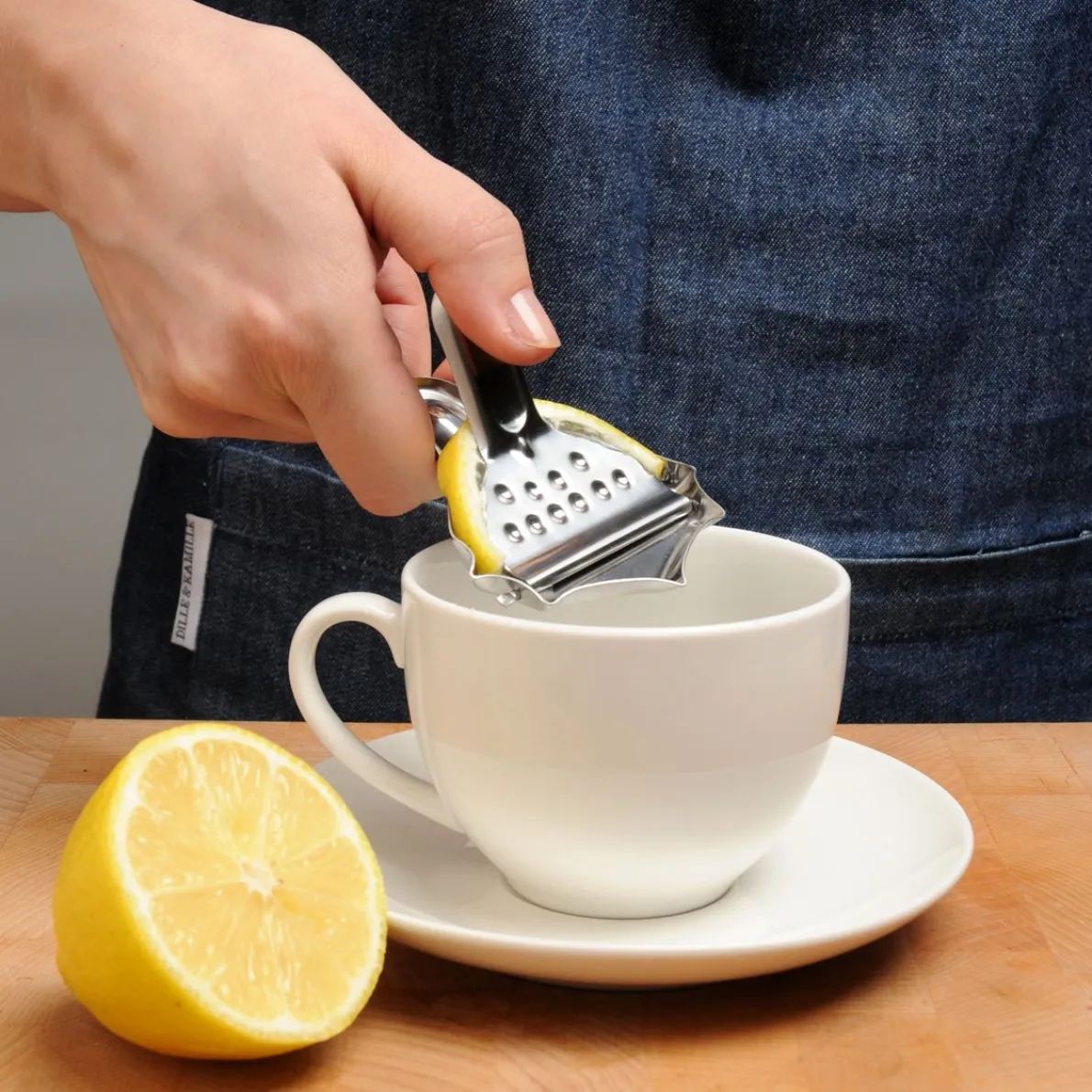 Citroenknijpertje, roestvrij staal