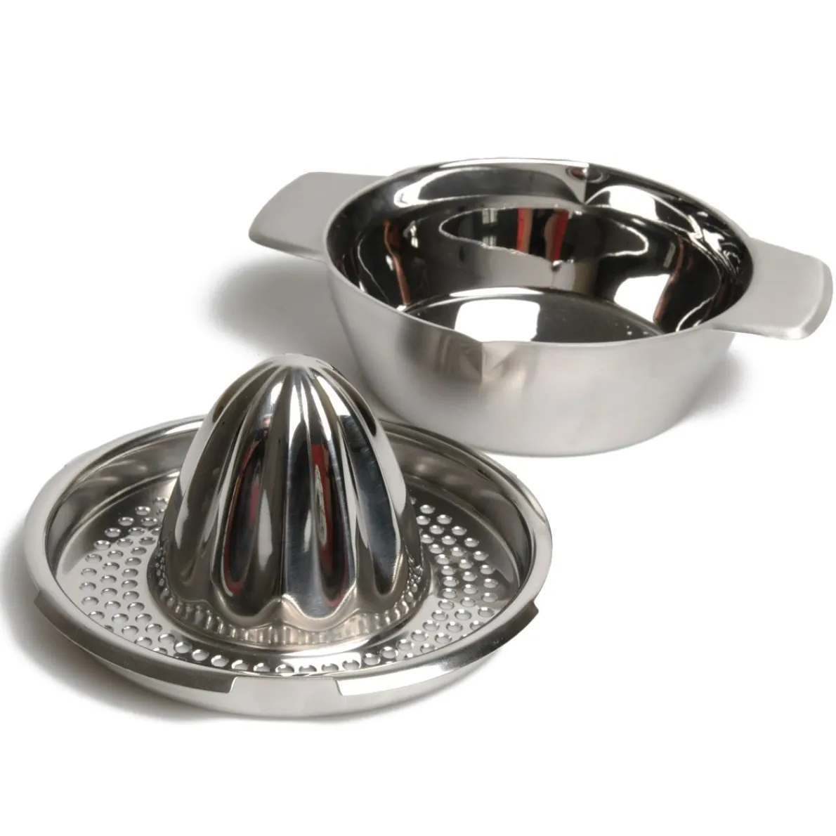 Citruspers, 2- delig, roestvrij staal