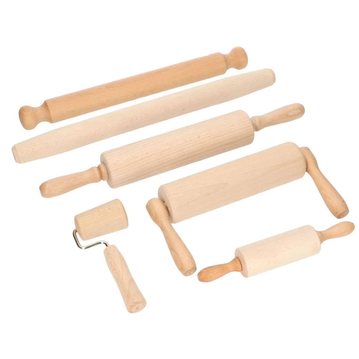 Deegroller, beukenhout, 43 cm