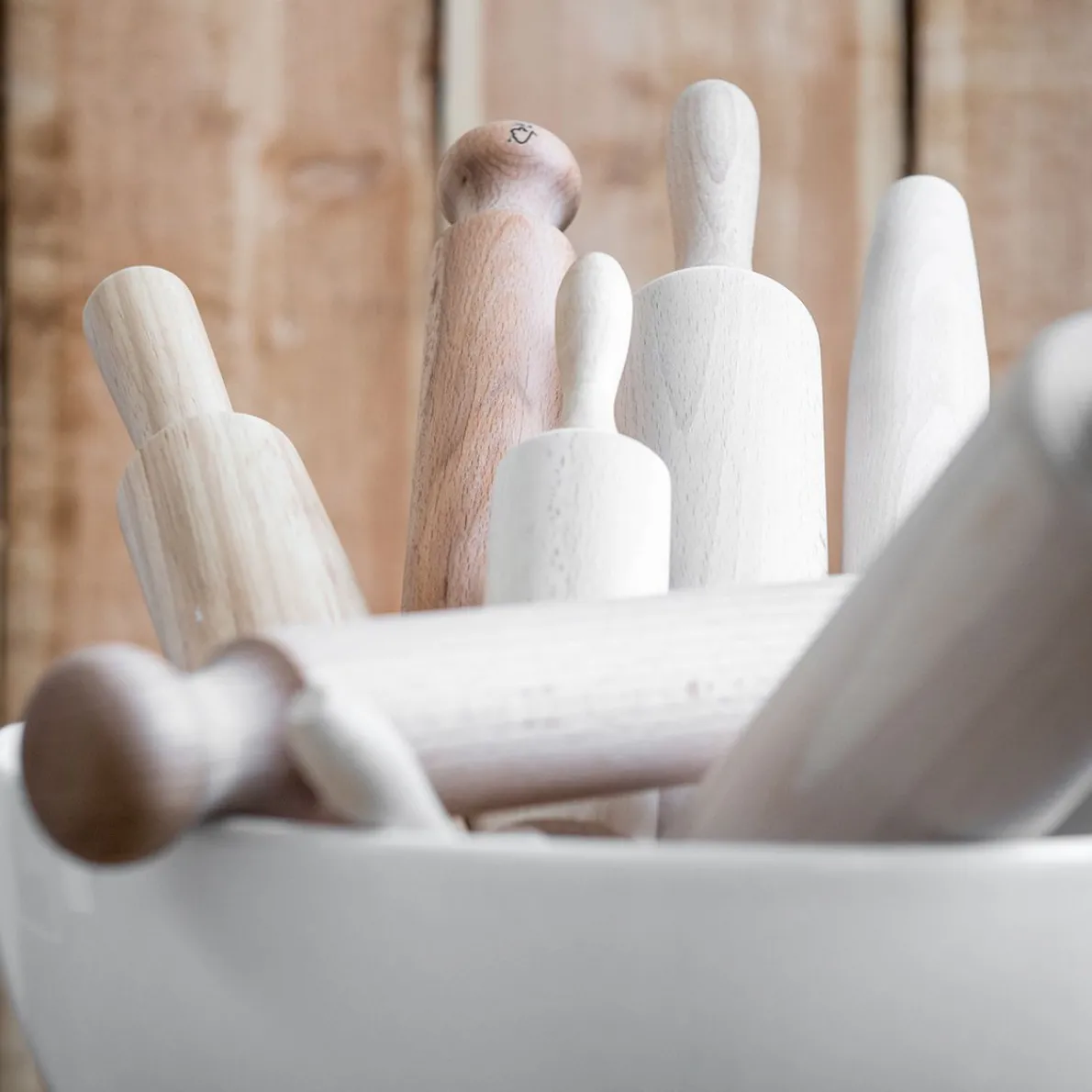 Deegroller, beukenhout, 40 cm