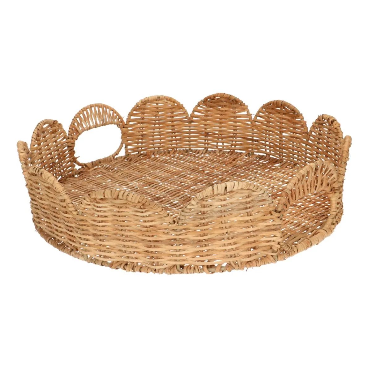 Dienblad, rattan, geschulpt, 40 cm