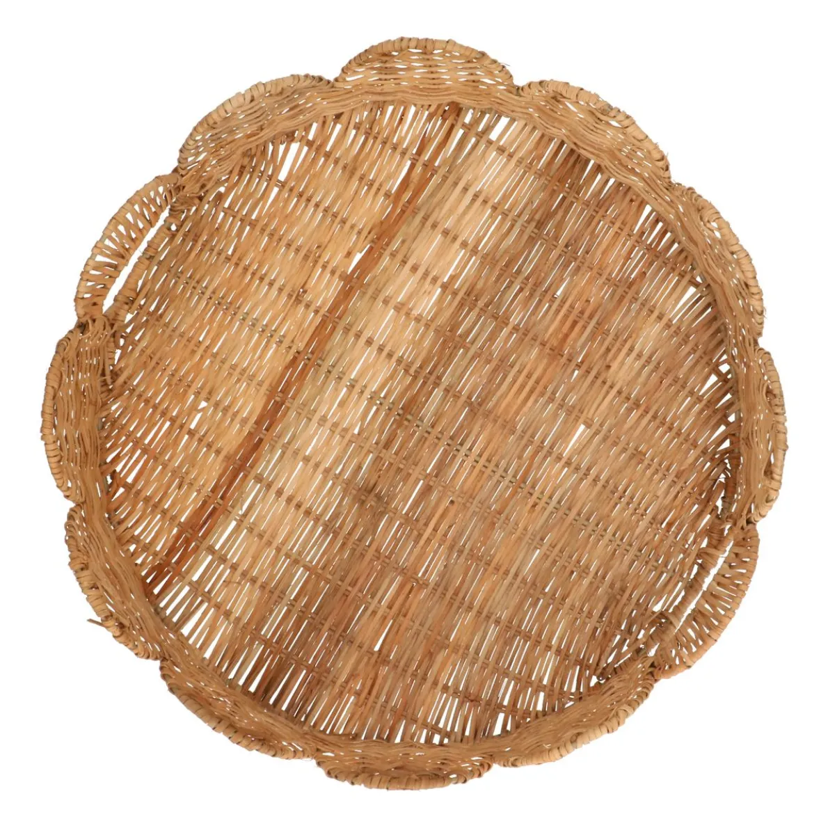 Dienblad, rattan, geschulpt, 40 cm