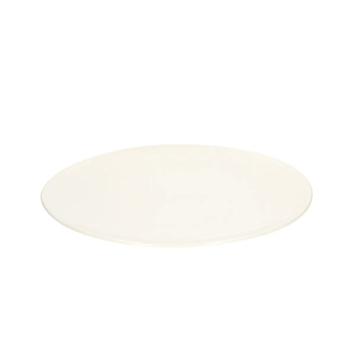 Dinerbord, organisch, porselein, wit, Ø 27 cm