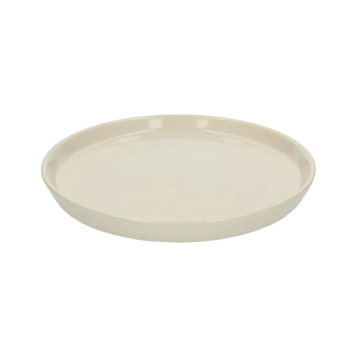 Dinerbord, steengoed, beige, spikkel, Ø 25 cm