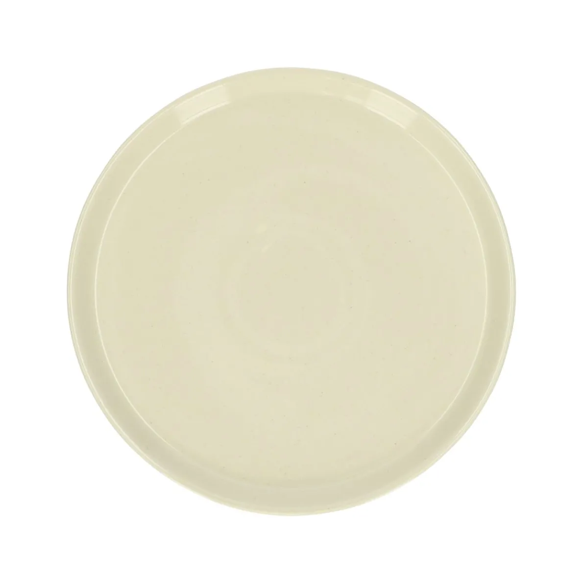 Dinerbord, steengoed, beige, spikkel, Ø 25 cm